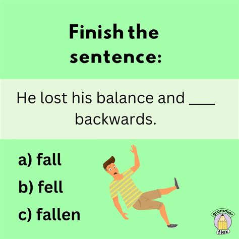 fall or fell|fell vs fallen.